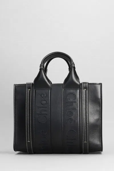 Shop Chloé Small Tote With Stra Tote In Black