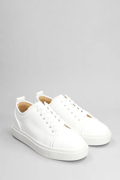 Christian Louboutin Louboutin Sneakers Louis Junior Mens Leather White In White