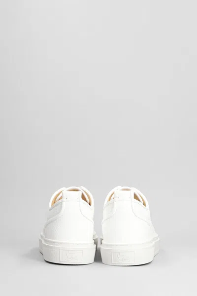 Christian Louboutin Louboutin Sneakers Louis Junior Mens Leather White In White