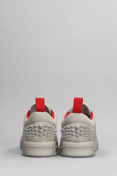 Christian Louboutin Astrolouni Suede & Leather Sneaker In Grey