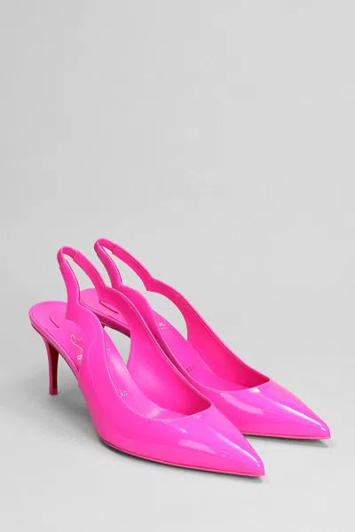 Christian Louboutin Hot Chick Sling 70 Patent Slingback Pump In Pink
