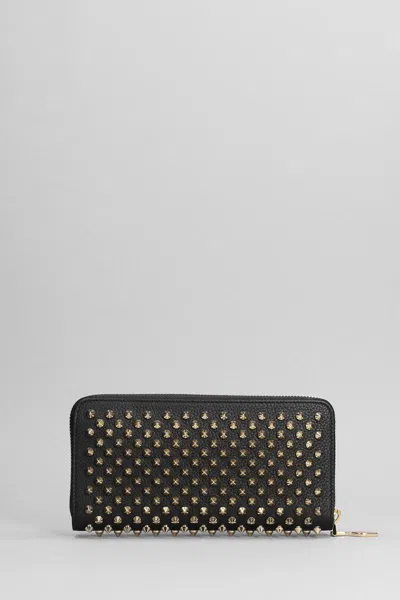 Christian Louboutin Panettone Wallet In Black Leather In Black