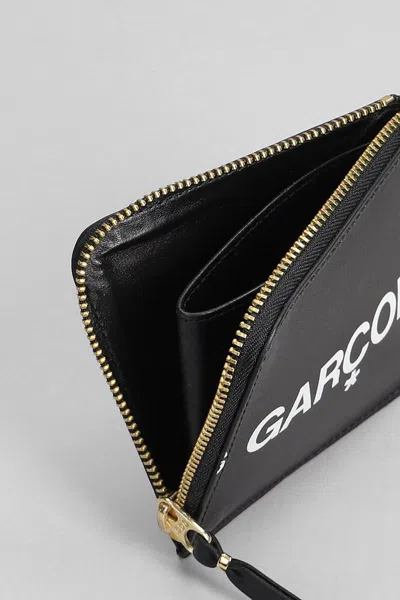 Comme Des Garçons Rectangular Wallet Featuring Huge Logo In Black