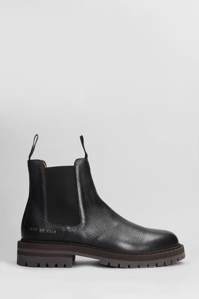 Shop Common Projects Ankle Boots In Black