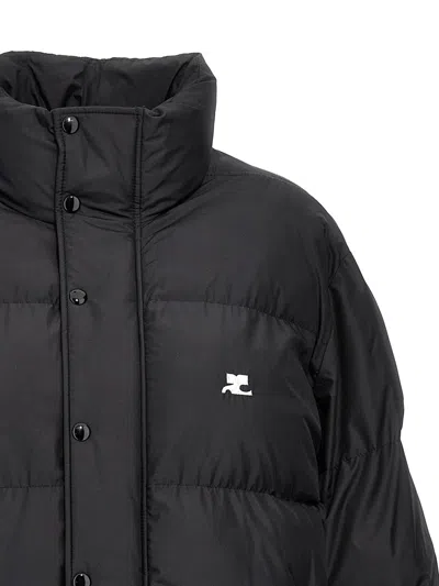 Shop Courrèges 'ac' Down Jacket In Black