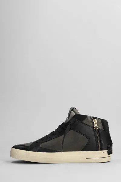 Shop Crime Sk8 Deluxe Mid Sneakers In Black