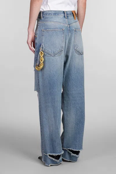 Darkpark 'lisa' Loose Fit Carpenter Jeans In Blue