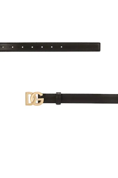 Shop Dolce & Gabbana Belts In Black