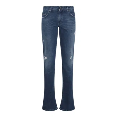Dolce & Gabbana 5-pocket Skinny Jeans In Blue