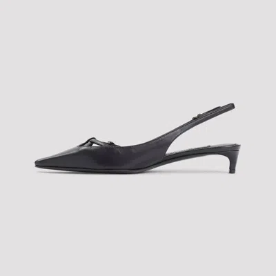 Dolce & Gabbana Slingback Seta In Black