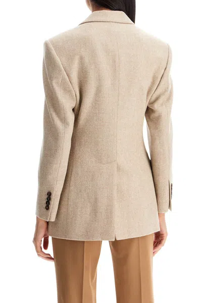 Shop Brunello Cucinelli Double-breasted Wool And Alpaca In Beige