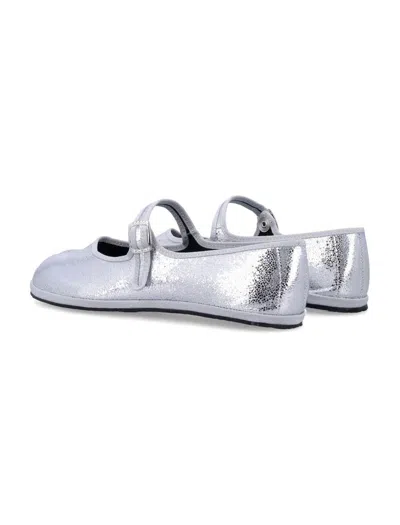 Drogheria Crivellini Fu-tabi Ballet Flats In Silver