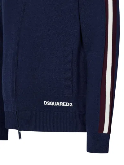 Shop Dsquared2 Cardigan In Blue