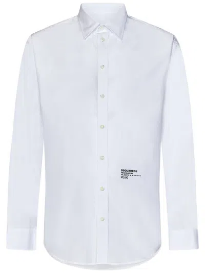 Shop Dsquared2 Dropped Shoulder Shirt In White