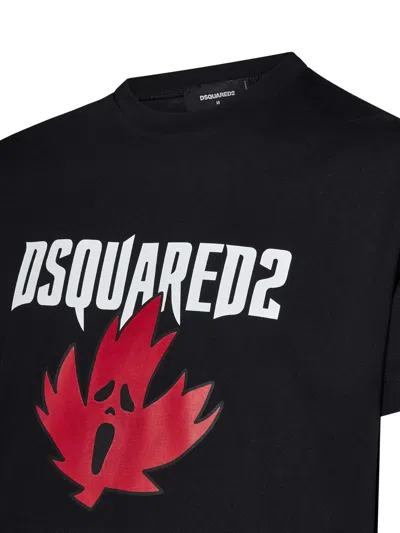 Shop Dsquared2 Ghost Maple Leaf T-shirt In Black