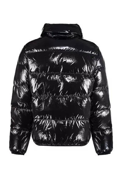 Shop Dsquared2 Glossy Nylon Down Jacket In Black