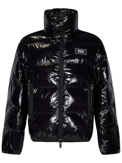 Dsquared2 Black Down Jacket In Black