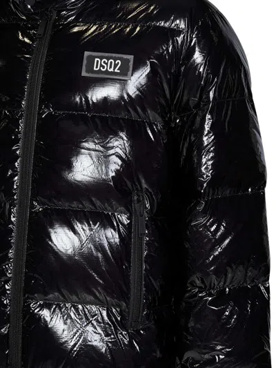 Dsquared2 Black Down Jacket In Black
