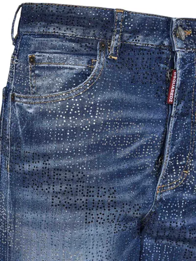 Shop Dsquared2 Wash Boston Jeans In Blue