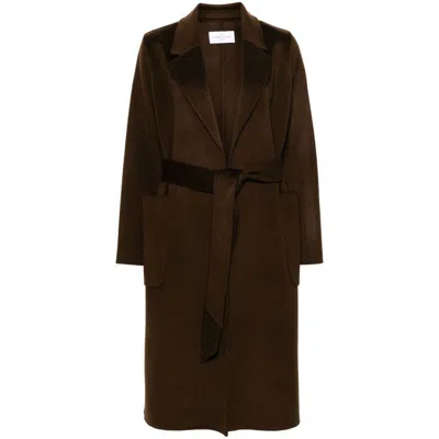 Shop Dynamis Studio Coats In Brown