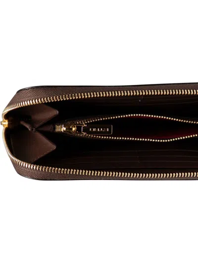 Etro Coated Canvas Wallet In Red