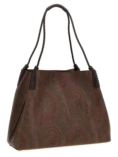 Shop Etro Medium 'libra' Shopping Bag In Multicolor