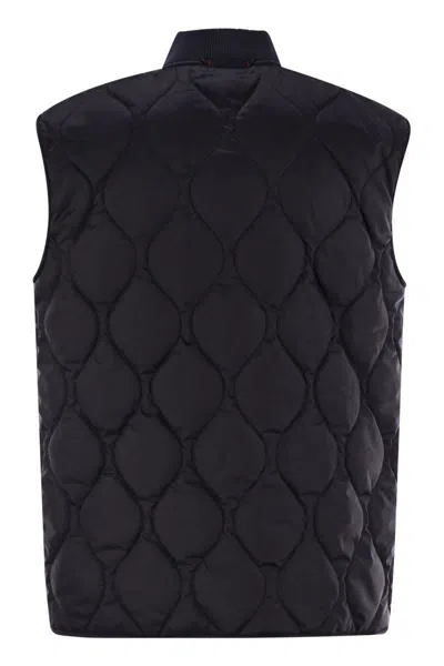 Shop Fay Quilted Vest -  Archive In Blue