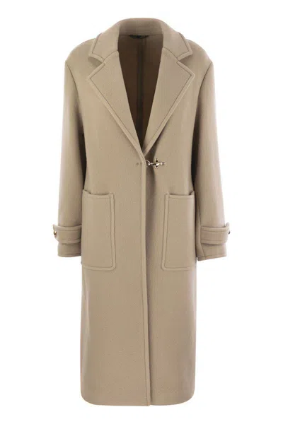 Fay Contemporary Wool And Cashmere Jacket In Beige