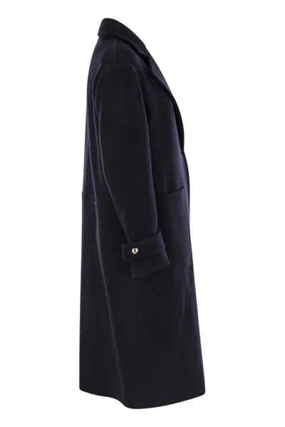 Fay Wool And Cashmere Coat In Blue