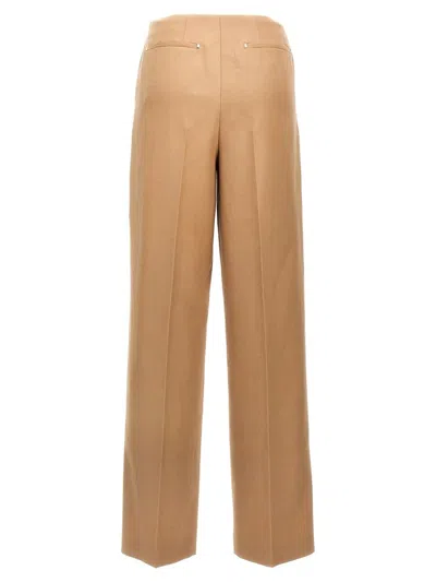 Fendi Tailored Trousers With Pockets And Crease In Brown