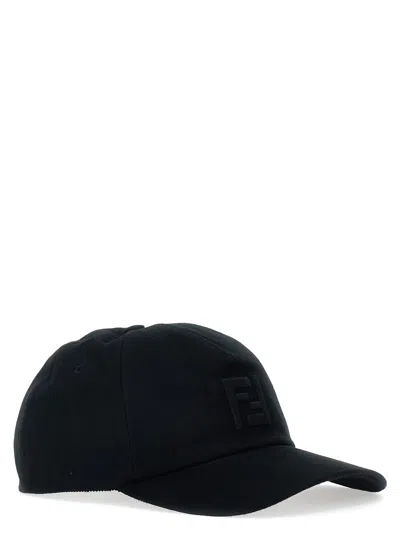 Shop Fendi Cap In Black