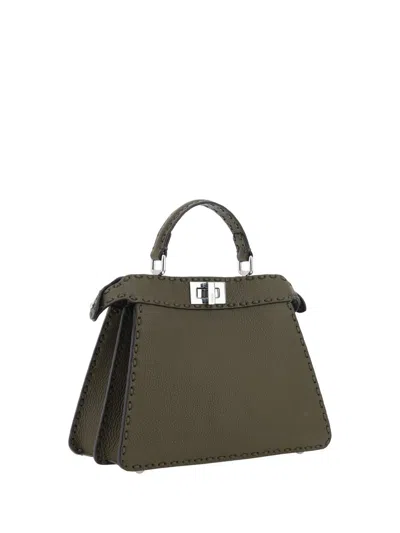 Shop Fendi Shoulder Bags In Green