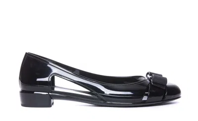 Shop Ferragamo With Heel In Black