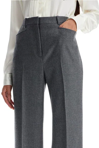 Shop Tom Ford Flannel Bootcut Pants In In Grey