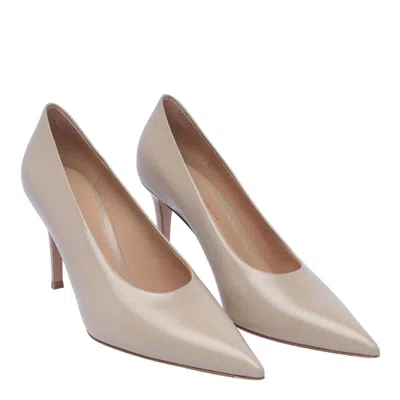 Shop Gianvito Rossi With Heel In Beige