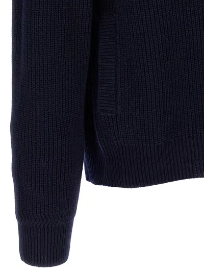 Shop Giorgio Armani 'baseball' Cardigan In Blue