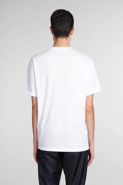 Giorgio Armani Men Stretch Viscose Jersey Crew Neck T-shirt In White