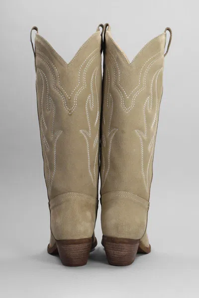 Shop Gisel Moire Dominga Texan Boots In Brown