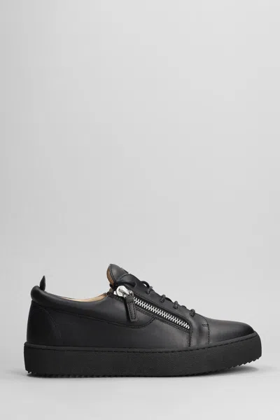 Shop Giuseppe Zanotti Frankie Sneakers In Black