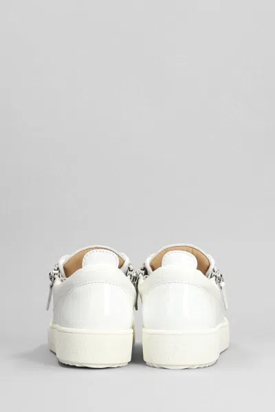 Giuseppe Zanotti Woman Sneakers White Size 10 Soft Leather In White