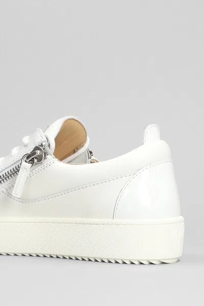 Giuseppe Zanotti Woman Sneakers White Size 10 Soft Leather In White