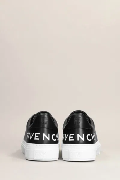 Givenchy Leather Sneakers In Black