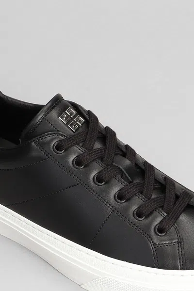Givenchy Leather Sneakers In Black