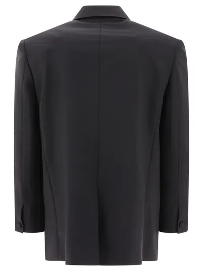 Givenchy Oversized Double Breasted Jacket In Black