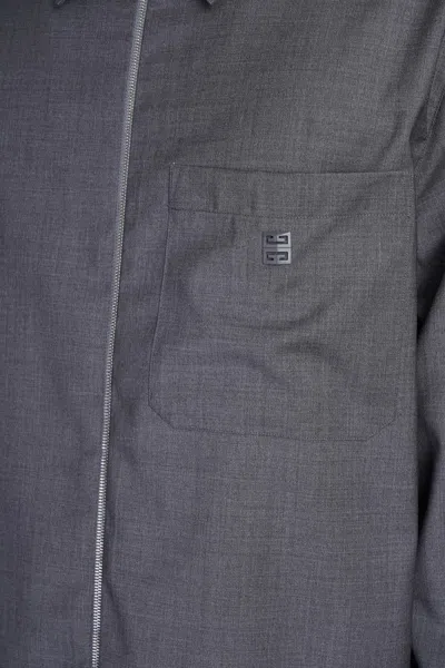 Shop Givenchy Shirt In Grey