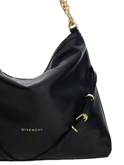 Givenchy Medium Voyou Chain Bag In Leather In Black