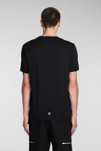 Givenchy Cotton Reverse Slim Fit T-shirt With Signature Print In Black