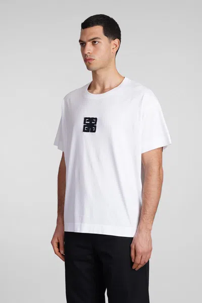 Givenchy 4g Stars Boxy Fit T-shirt In Cotton In White