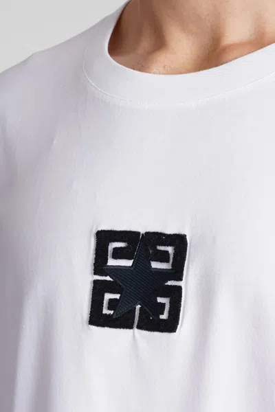 Givenchy 4g Stars Boxy Fit T-shirt In Cotton In White