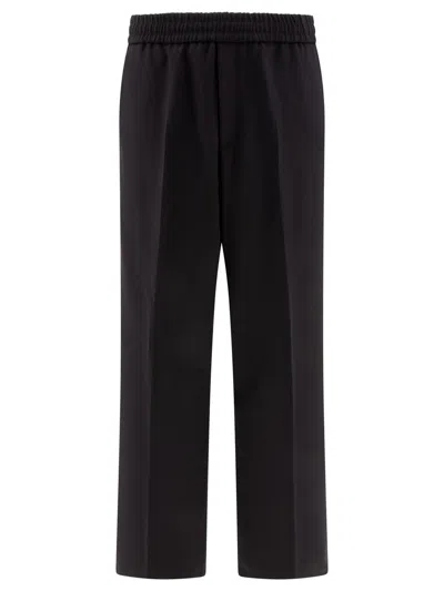 Shop Golden Goose "lennon" Wool Blend Trousers In Blue